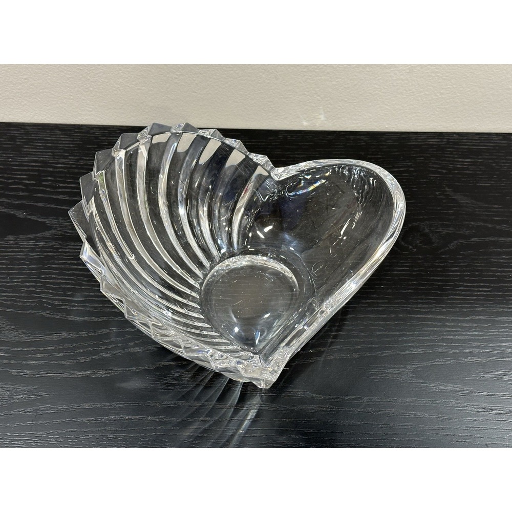 Gorham Crystal‎ Heart Dish 8" – Elegant Cut Glass Candy Trinket Bowl EUC